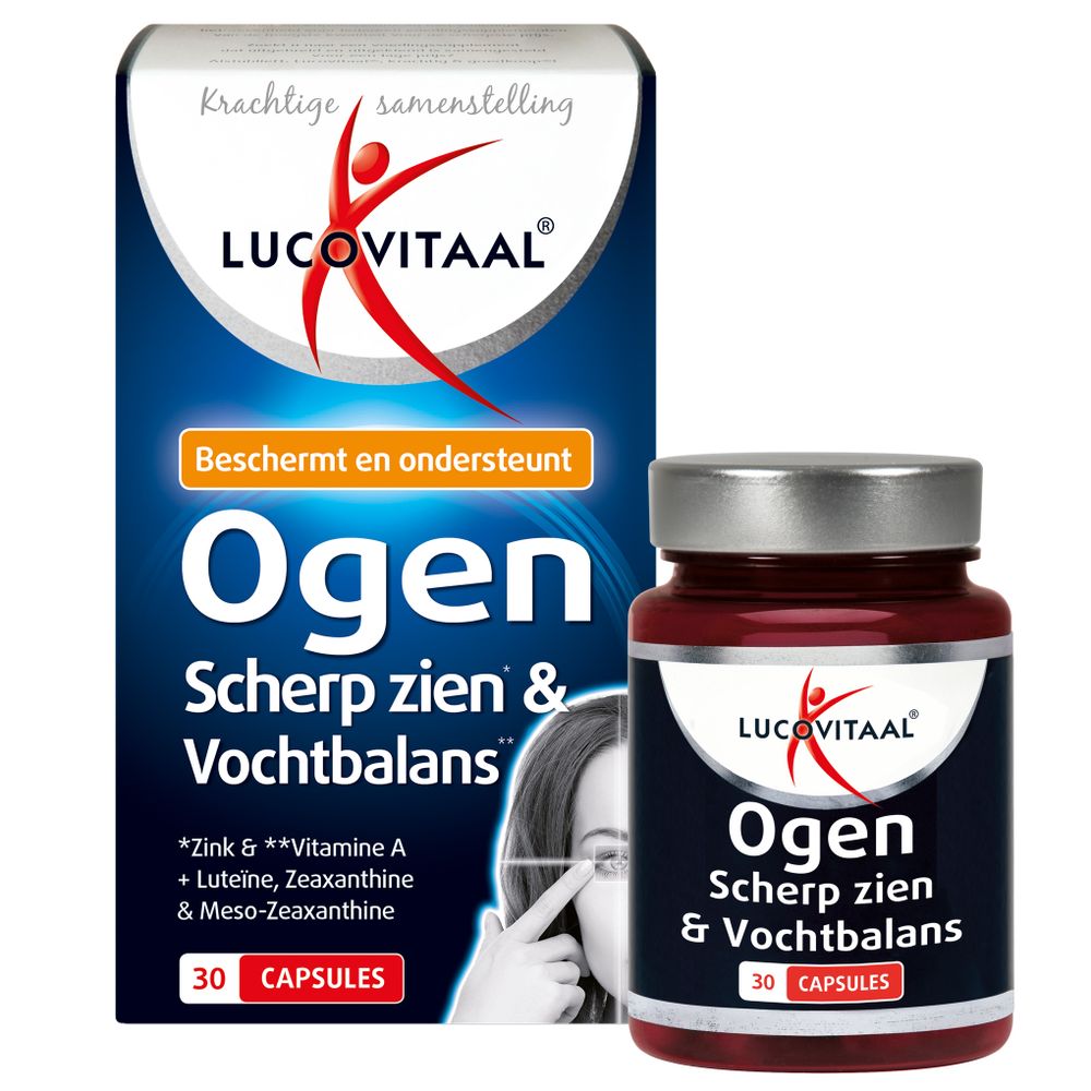 Lucovitaal Ogen scherp zien & vochtbalans 30 capsules