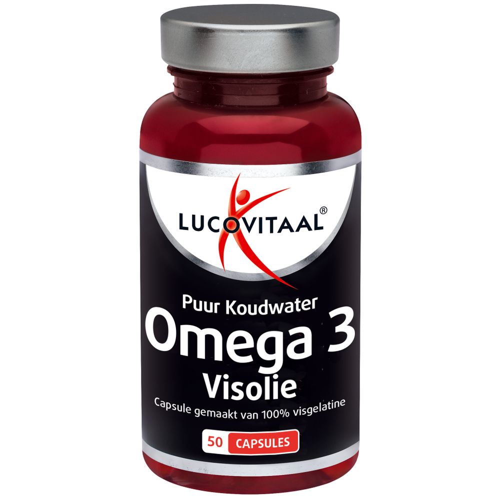 Lucovitaal Koudwater Visolie Puur Omega 3 50 capsules
