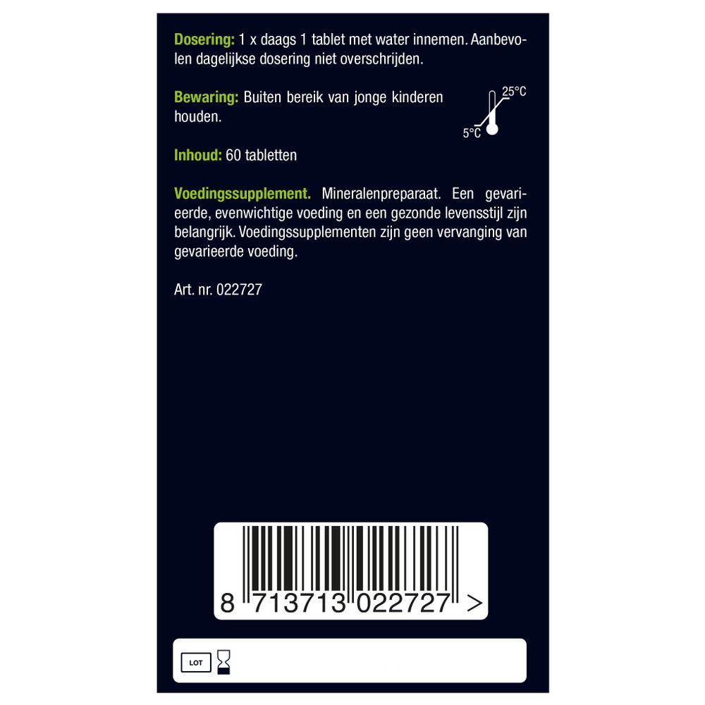 Lucovitaal Zink methionine & koper 60 tabletten