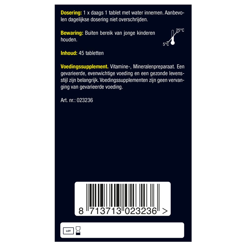 Lucovitaal Selenium zink 45 tabletten