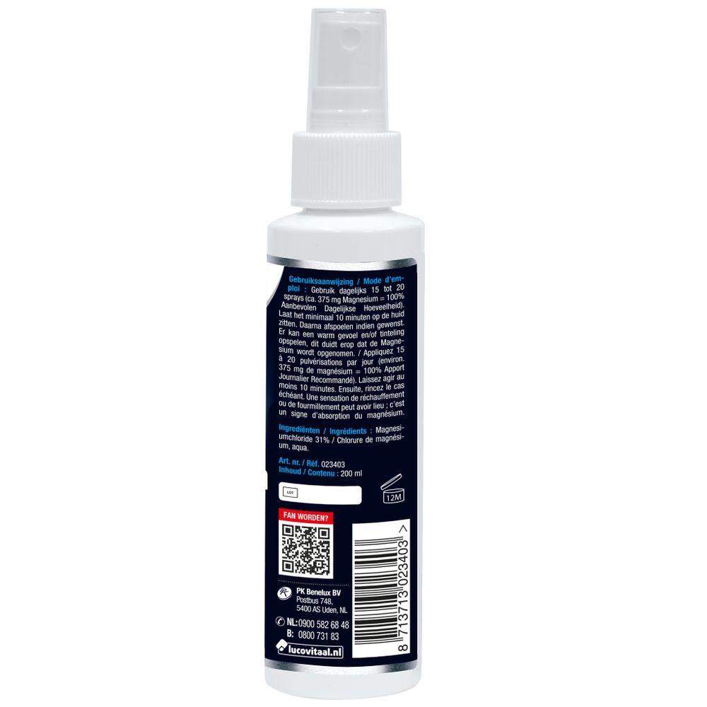 Lucovitaal Zechstein magnesium spray 200 ml