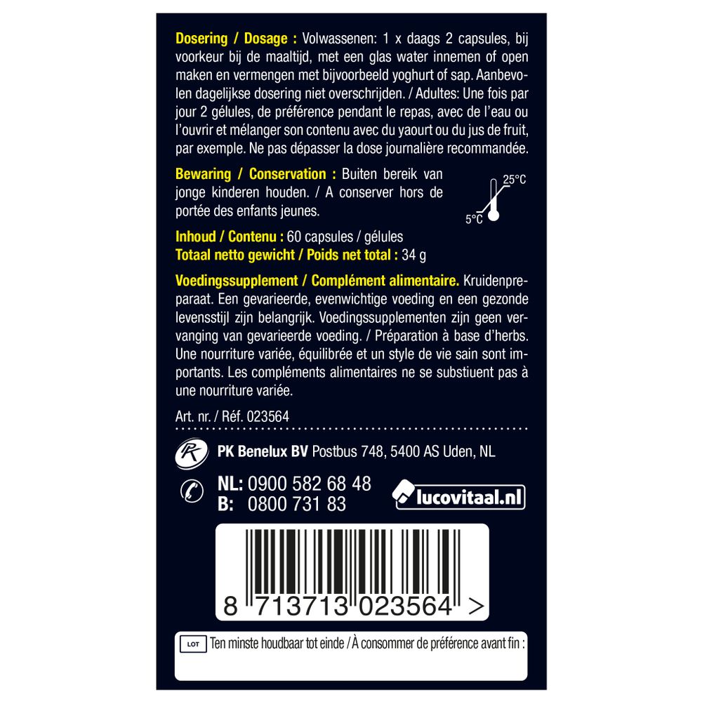 Lucovitaal Spijsvertering 60 capsules