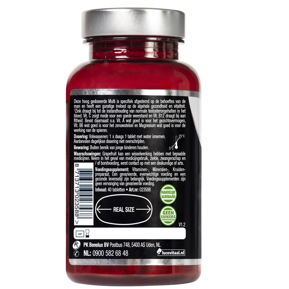 Lucovitaal Multi+ compleet man 40 tabletten