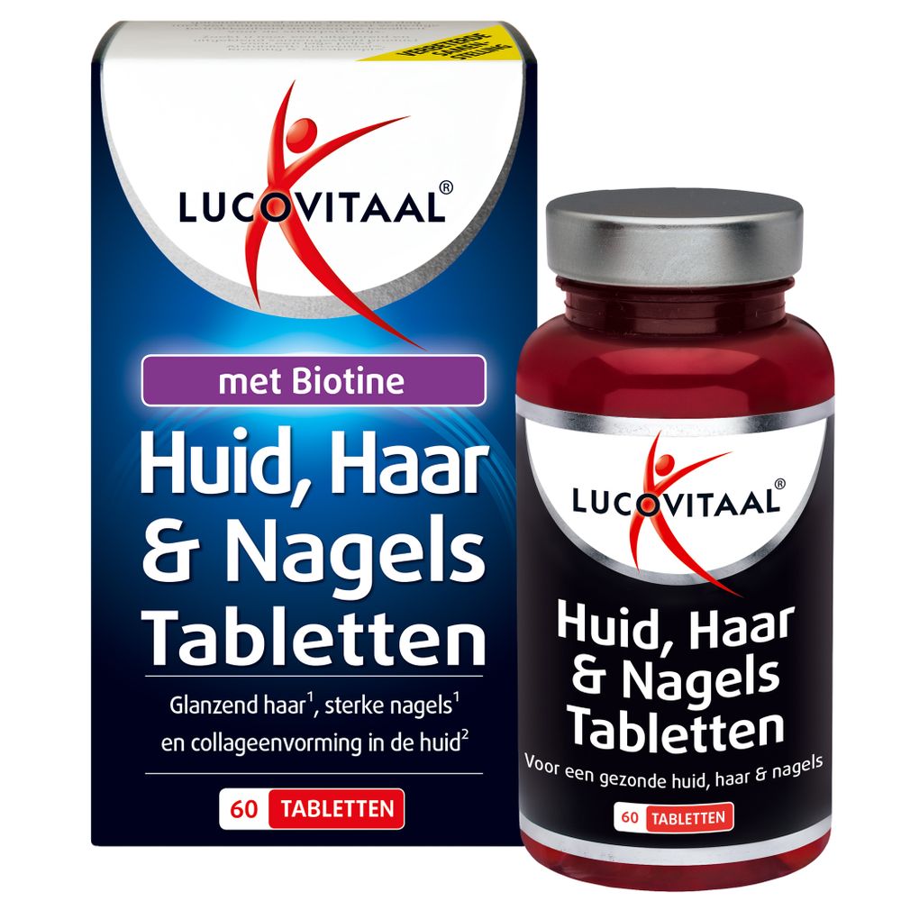 Lucovitaal Huid haar nagels met biotine 60 tabletten