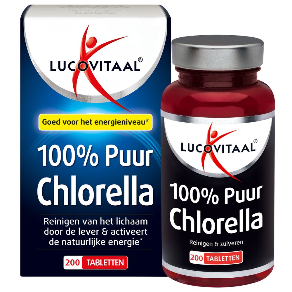 Lucovitaal Chlorella 100% puur 200 tabletten