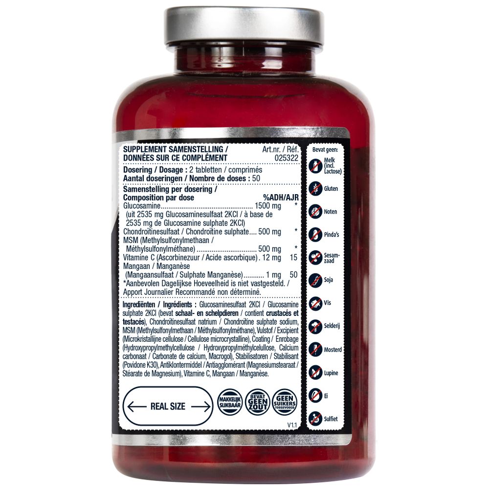 Lucovitaal Glucosamine/Chondroitine/MSM 100 tabletten