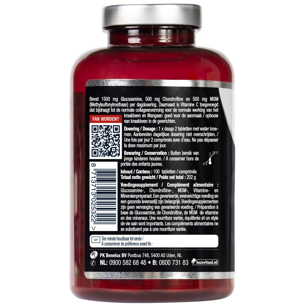 Lucovitaal Glucosamine/Chondroitine/MSM 100 tabletten