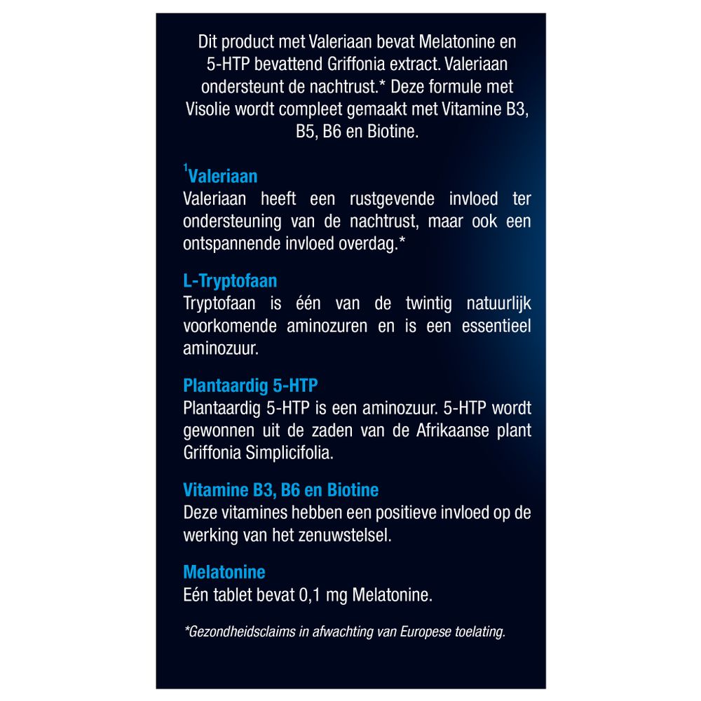 Lucovitaal Melatonine L-tryptofaan 30 tabletten