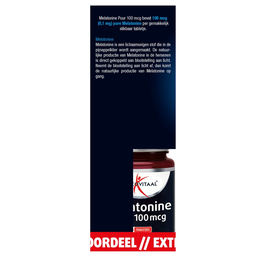 Lucovitaal Melatonine duo 0.1 mg 2 x 500 1000 tabletten