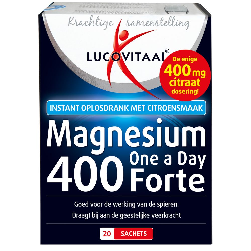 Lucovitaal Magnesium 400 forte 20 sachets