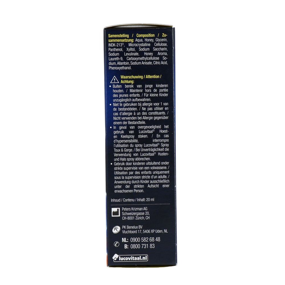 Lucovitaal Keel & Hoest Spray 20 ml