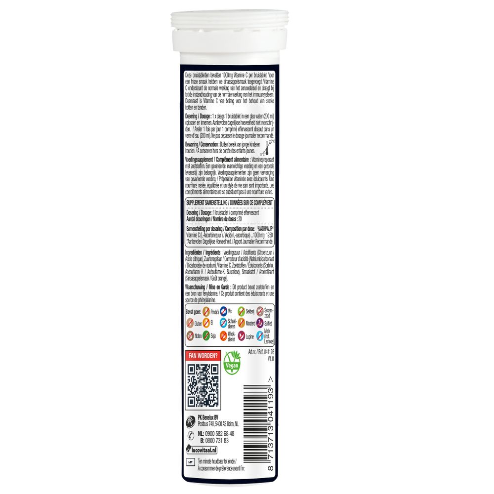 Lucovitaal Vitamine C bruis 20 tabletten