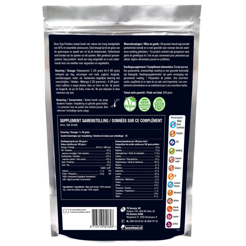 Lucovitaal Functional food premium proteine 500 gram