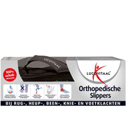 Lucovitaal Orthopedische slippers maat 45-46 zwart 1 paar