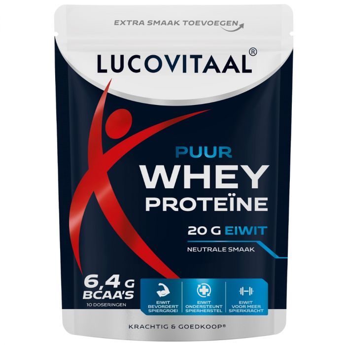 Lucovitaal Protein whey poeder puur 250 gram