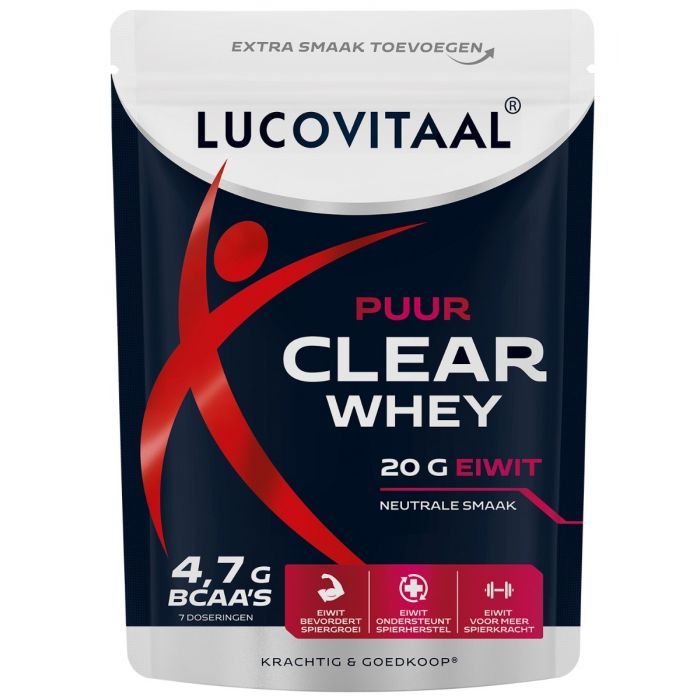 Lucovitaal Clear whey poeder puur 175 gram