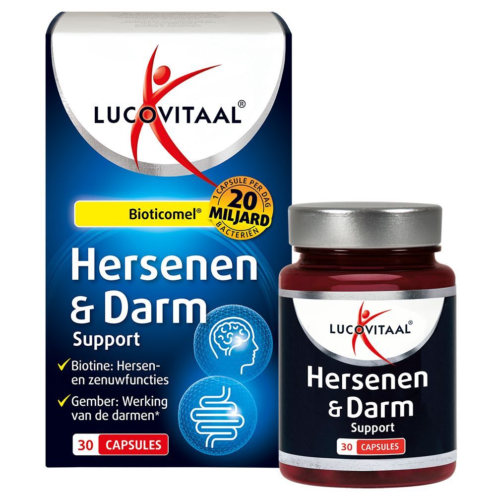 Lucovitaal Hersenen & darm support Bioticomel 30 capsules