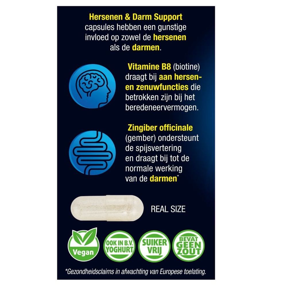 Lucovitaal Hersenen & darm support Bioticomel 30 capsules
