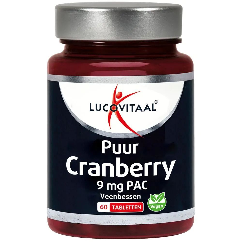 Lucovitaal Puur Cranberry 9 mg PAC 60 tabletten