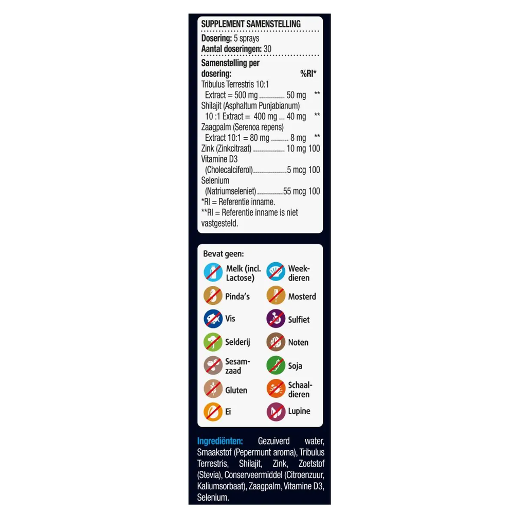 Lucovitaal Testosteron man support spray 30 ml