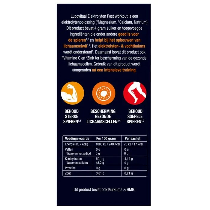 Lucovitaal Elektrolyten post workout 7 sachets