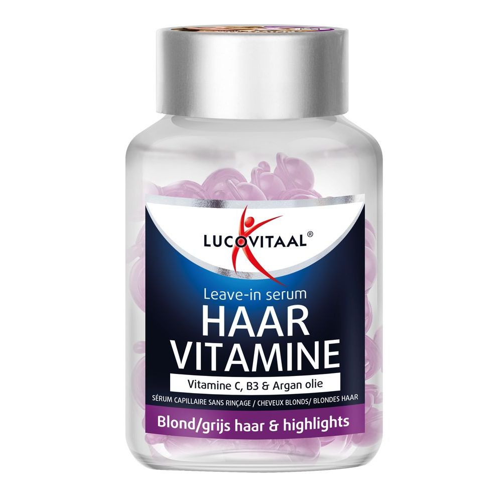 Lucovitaal Haar vitamine blond/grijs haar & highlights 25 capsules