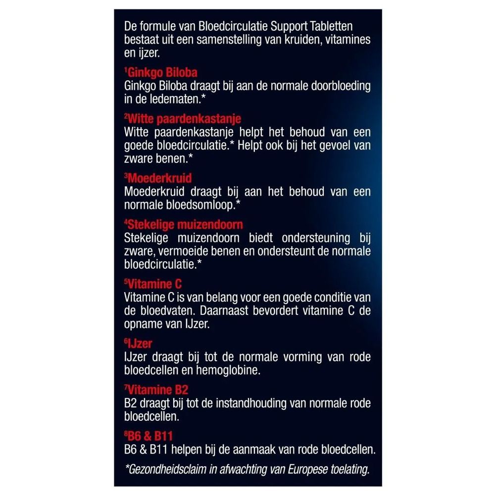 Lucovitaal Bloedcirculatie support 60 tabletten