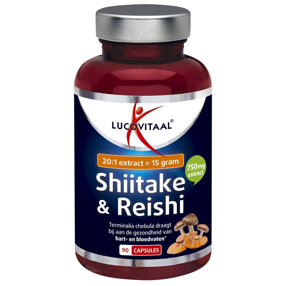 Lucovitaal shiitake & reishi 90 capsules