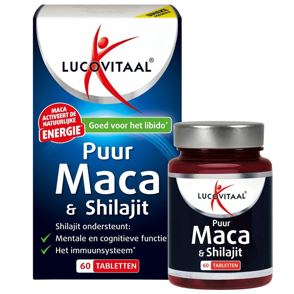 Lucovitaal Maca en shilajit puur 60 tabletten