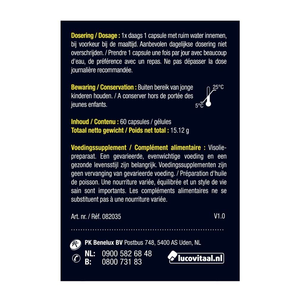 Lucovitaal Visolie omega 3 mini 60 softgels
