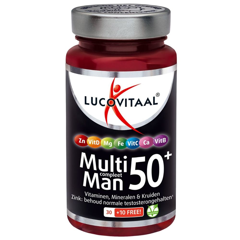 Lucovitaal Multi compleet man 50+ 40 tabletten
