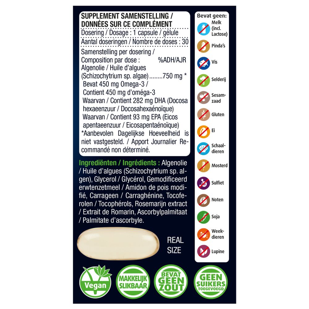 Lucovitaal Omega 3 375 mg DHA & EPA 30 capsules