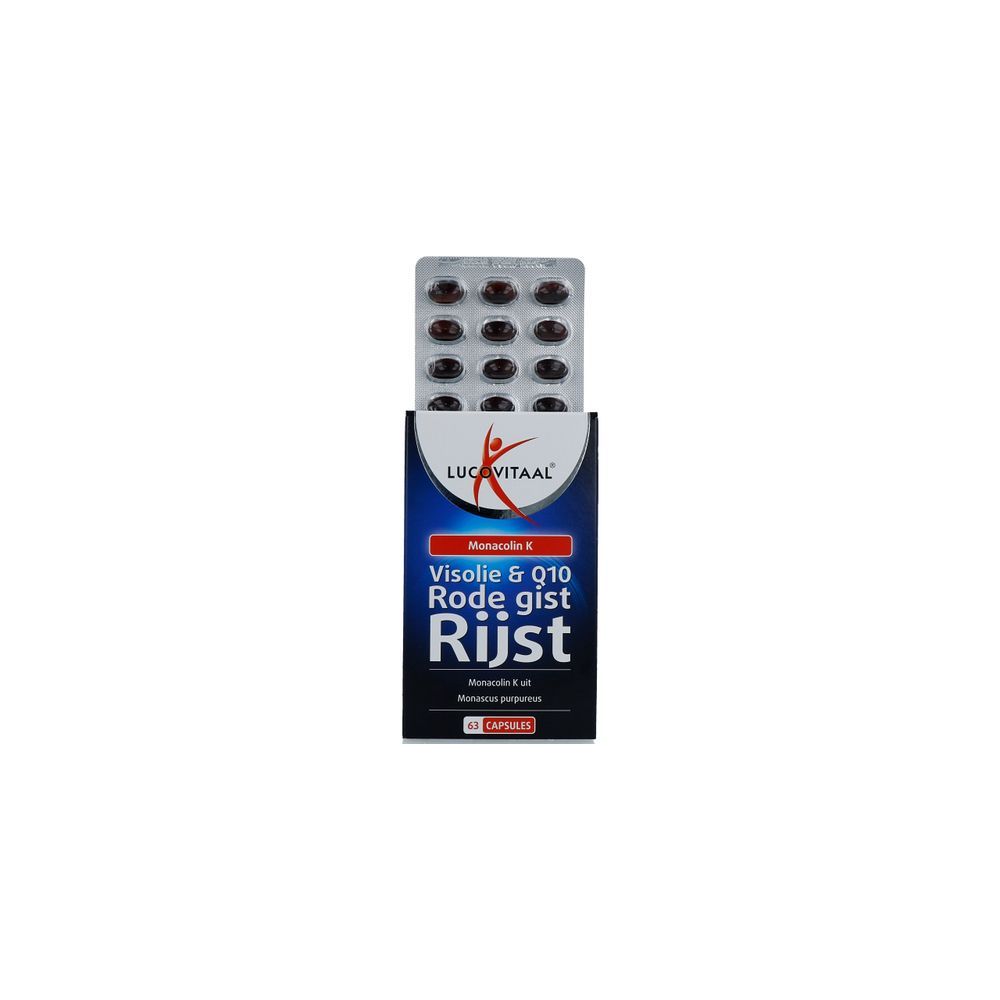 Lucovitaal Rode gist rijst + visolie & Q10 63 capsules