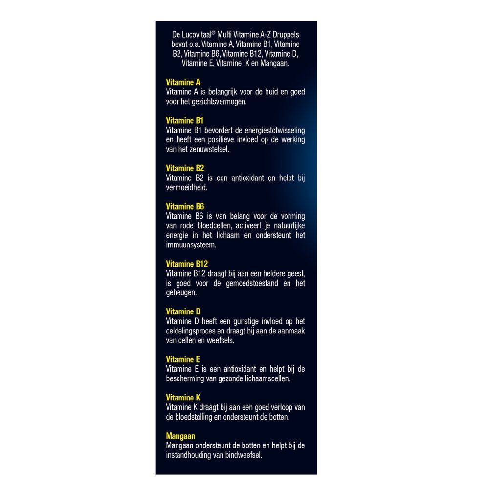 Lucovitaal Multi A t/m Z druppels 50 ml
