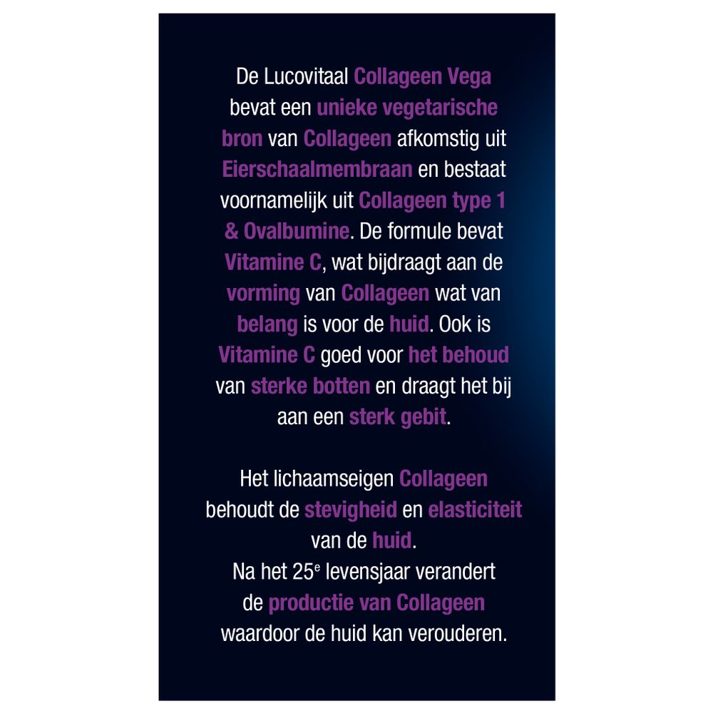 Lucovitaal Super collageen vega 30 tabletten