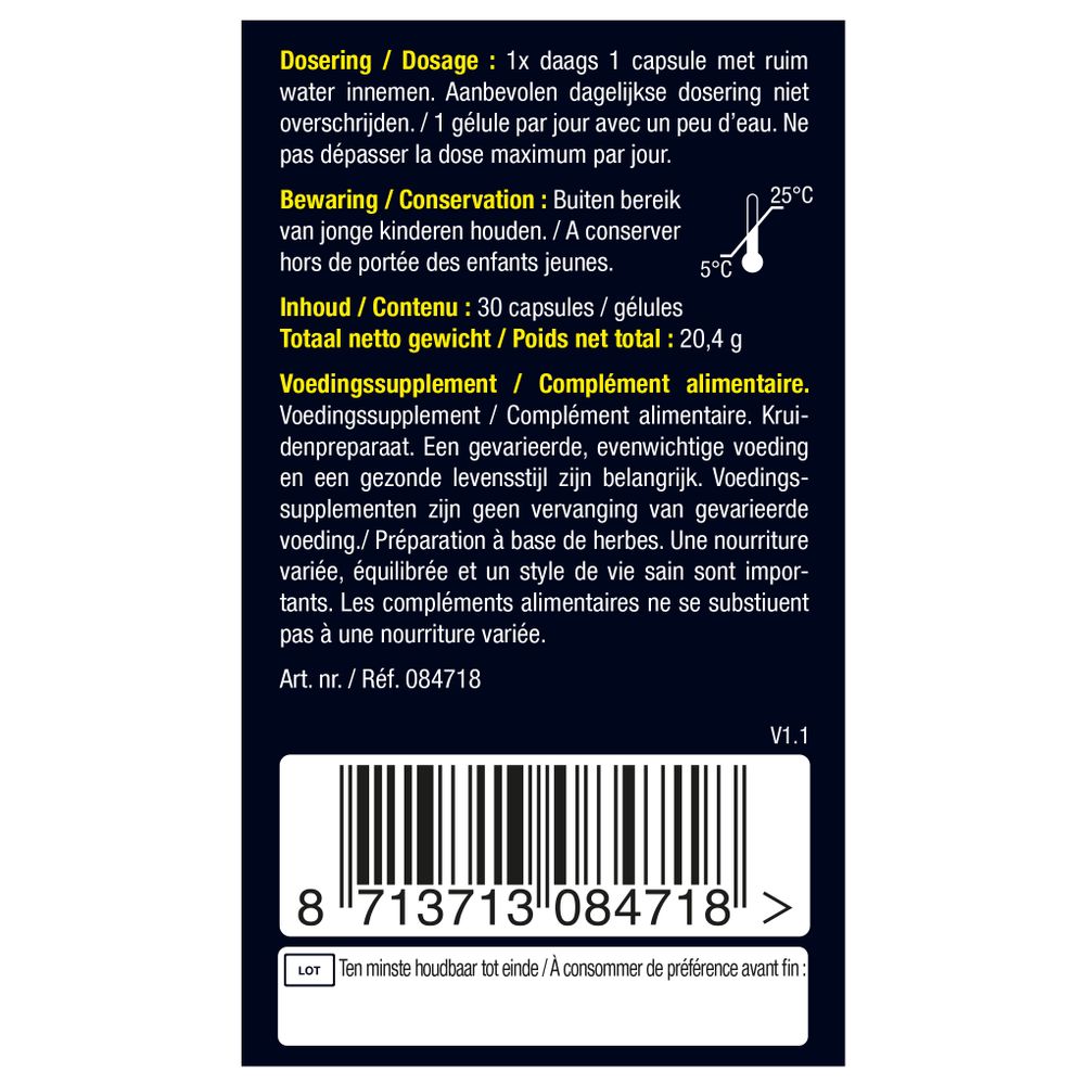 Lucovitaal Quercetine 500 mg 30 capsules