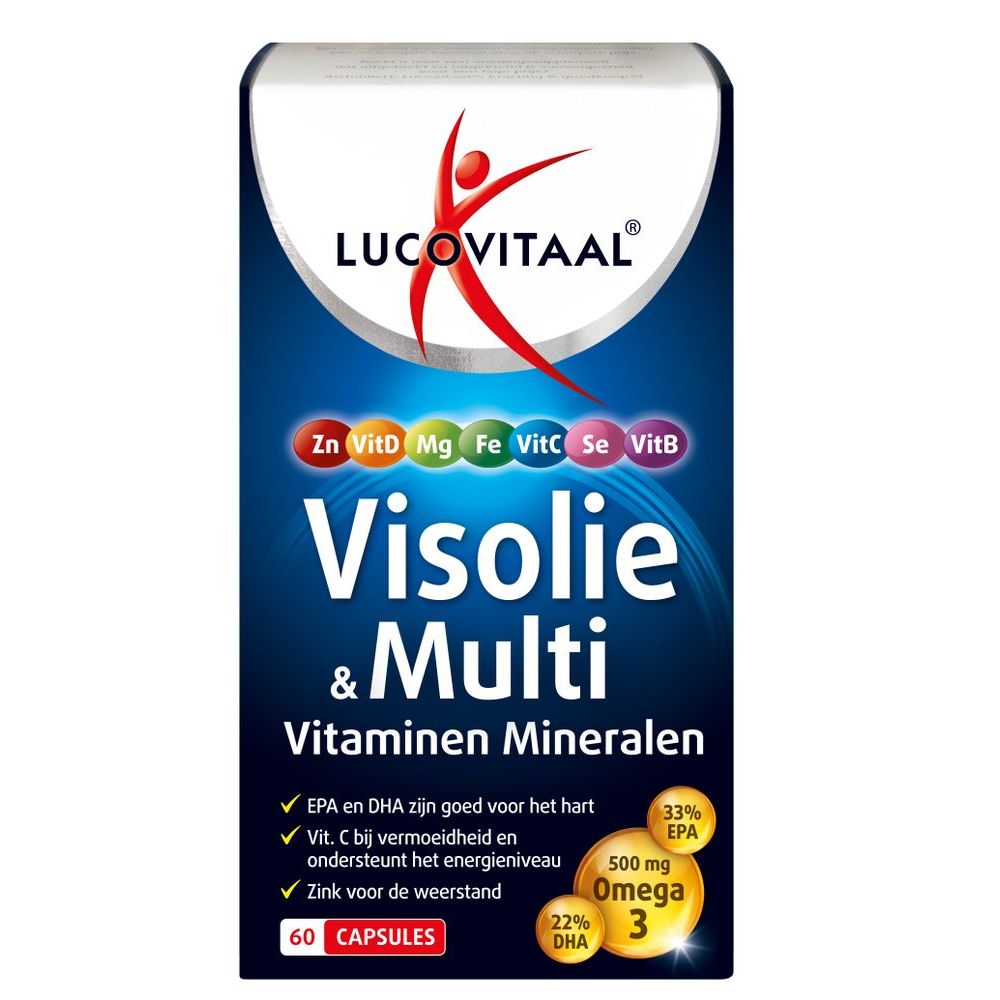 Lucovitaal visolie & multi vit 60 capsules