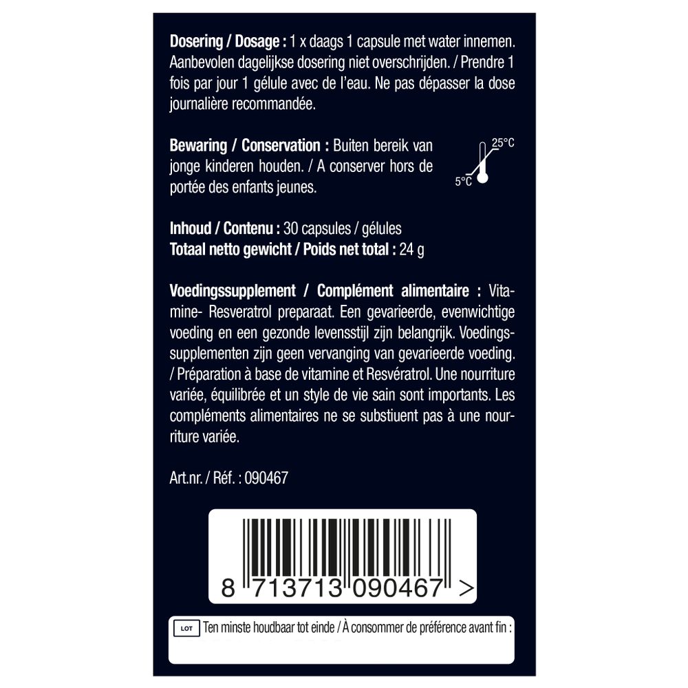 Lucovitaal Super resveratrol 30 vcaps