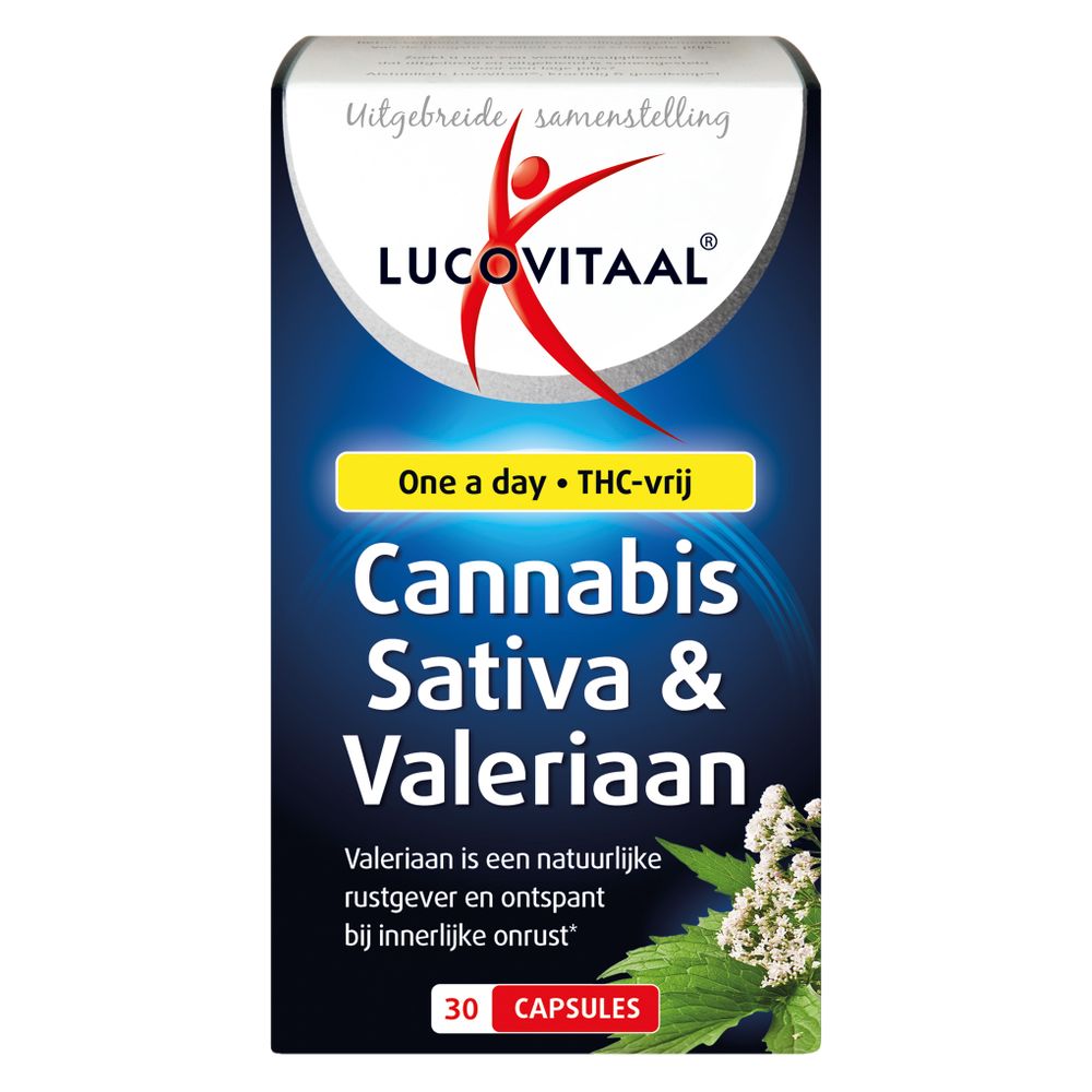 Lucovitaal Cannabis sativa & valeriaan 30 capsules