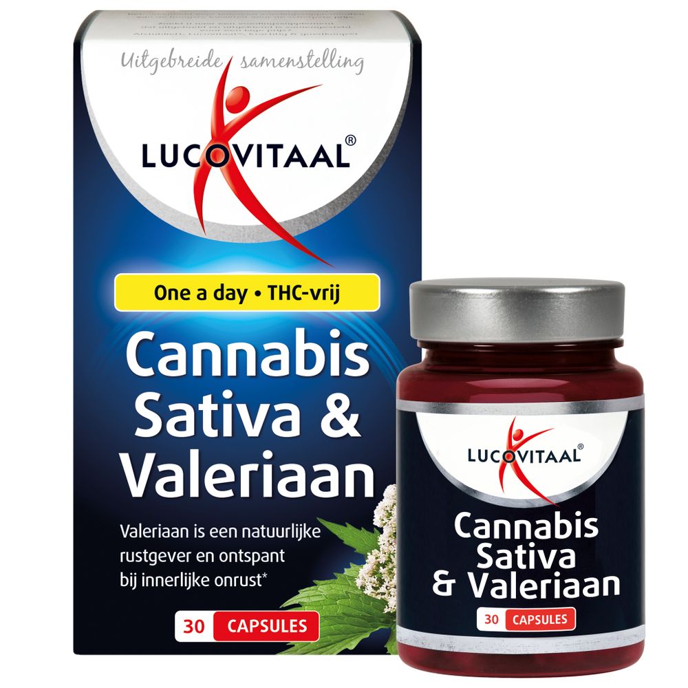 Lucovitaal Cannabis sativa & valeriaan 30 capsules