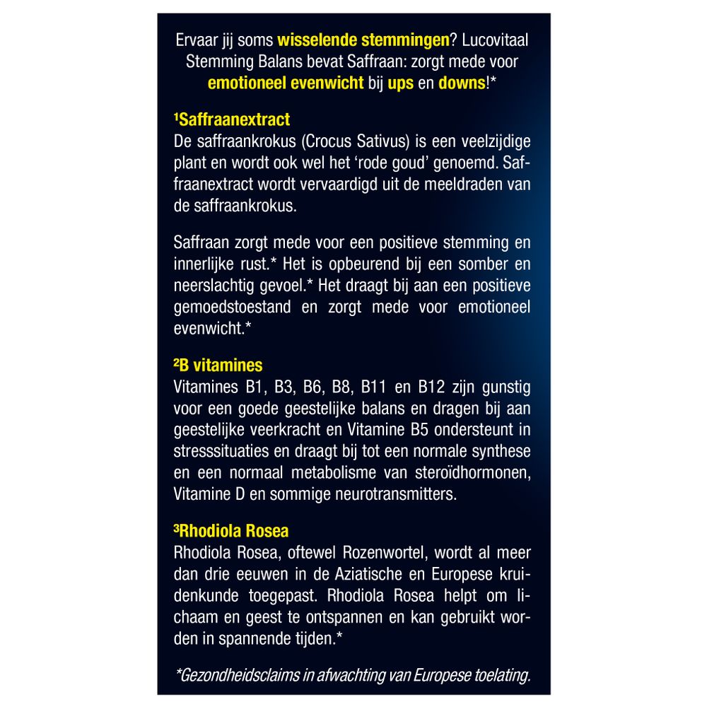 Lucovitaal Stemming balans 30 stuks