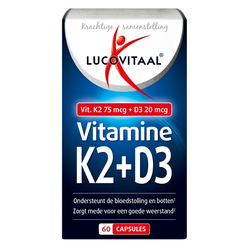 Lucovitaal Vitamine K2 + D3 60 capsules