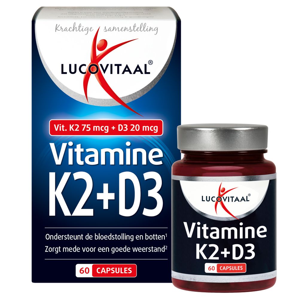 Lucovitaal Vitamine K2 + D3 60 capsules