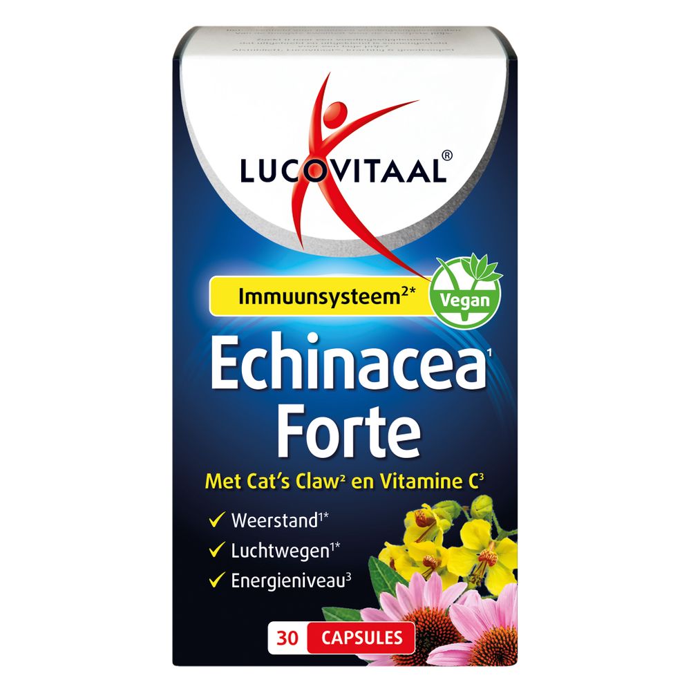 Lucovitaal Echinacea forte & cats claw & Vitamine C 30 capsules