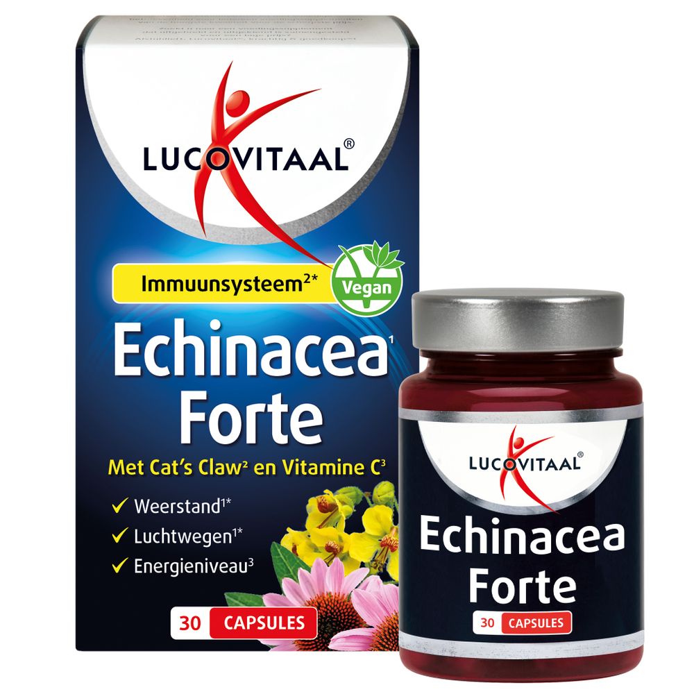 Lucovitaal Echinacea forte & cats claw & Vitamine C 30 capsules