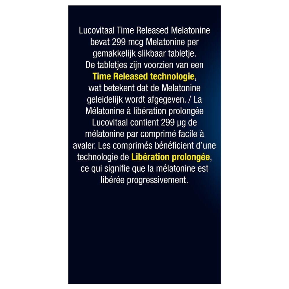 Lucovitaal Melatonine 299 mcg 200 tabletten