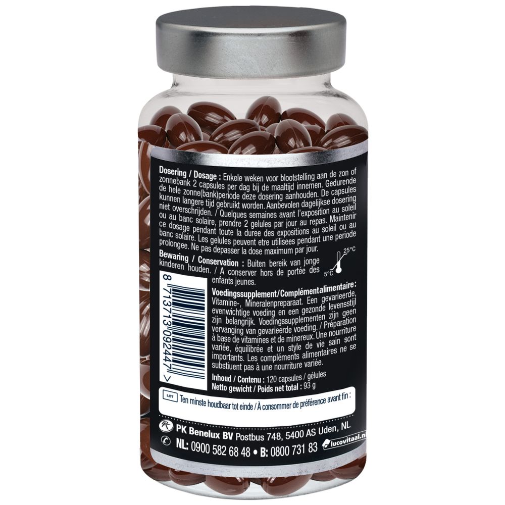 Lucovitaal Pigmentatie van de huid 120 capsules