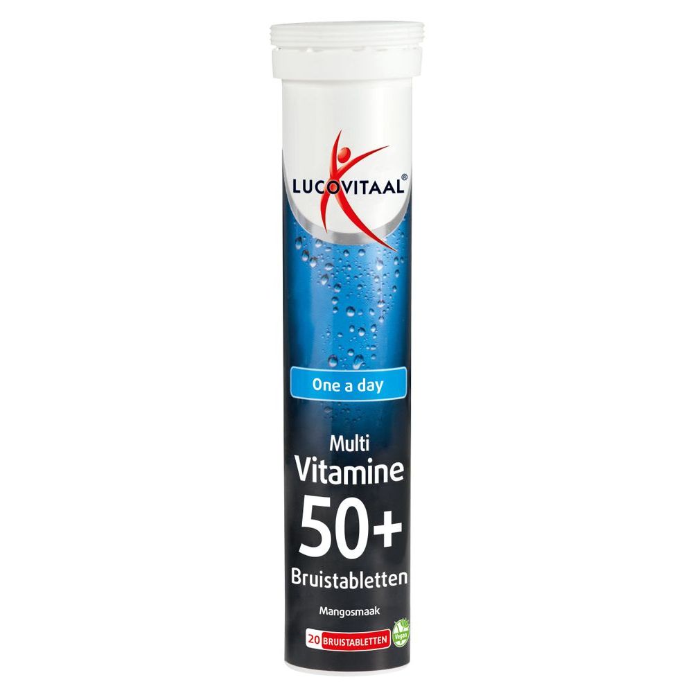 Lucovitaal Multi 50+ mangosmaak 20 bruistabletten