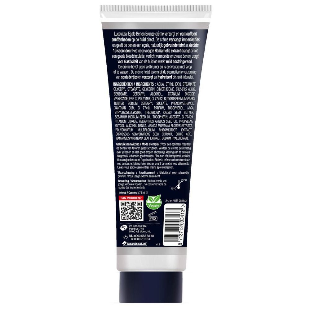 Lucovitaal Egale Benen Bronze Creme 75 ml