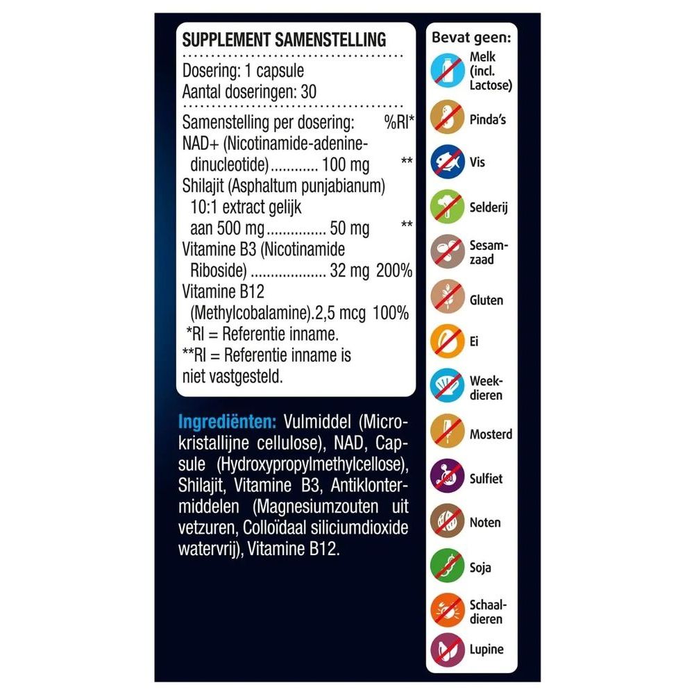 Lucovitaal NAD+ 30 capsules